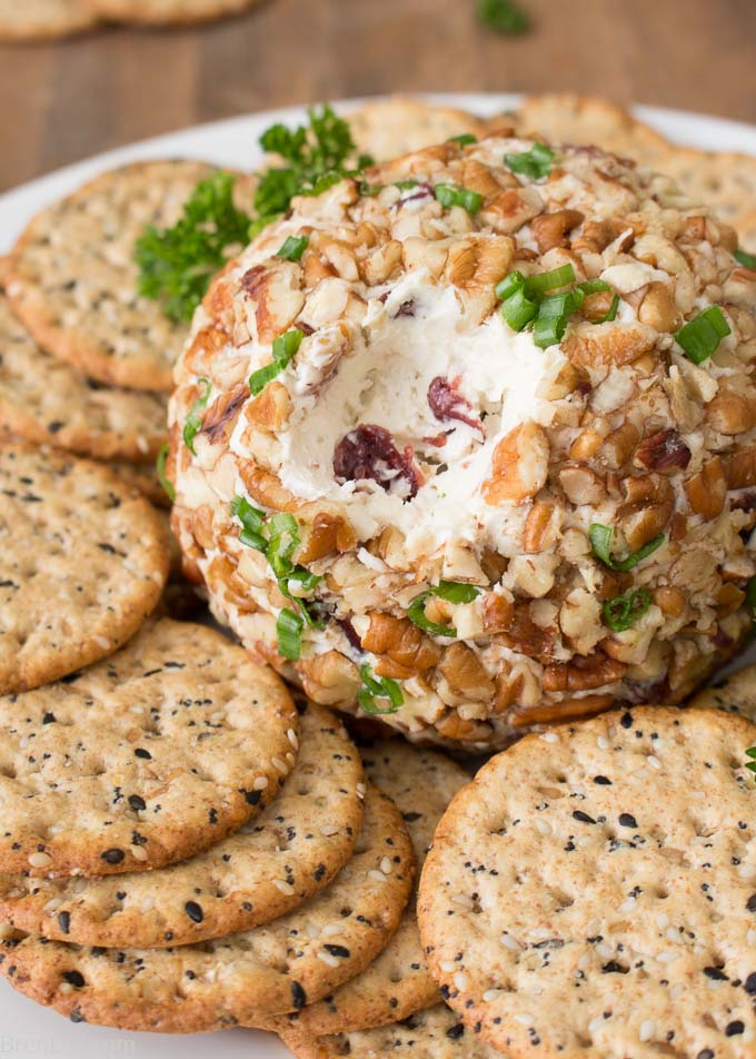 Gorgonzola Cheese Ball cut open