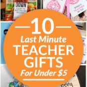 Last Minute Teacher Gifts pin