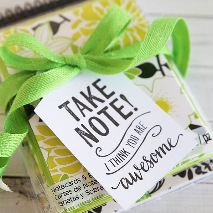 Easy Sharpie Marker Teacher Gifts with Free Printable Gift Tags