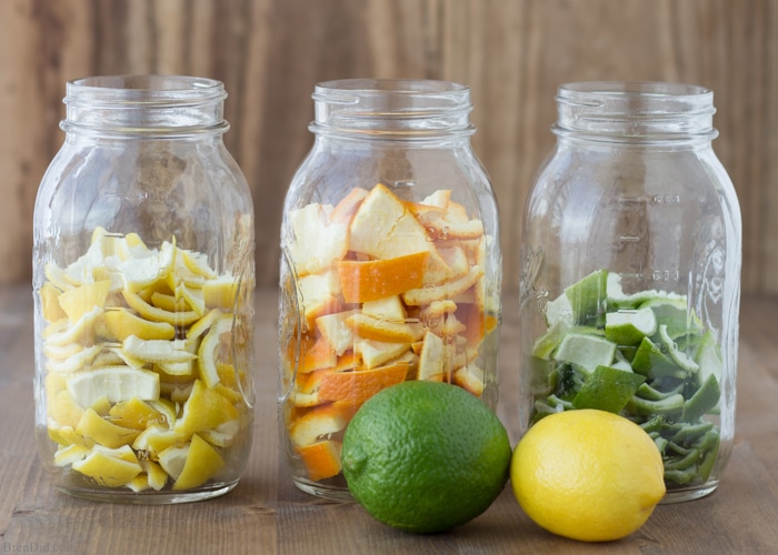 DIY Naturally Scented All-Purpose Citrus Vinegar Cleaners