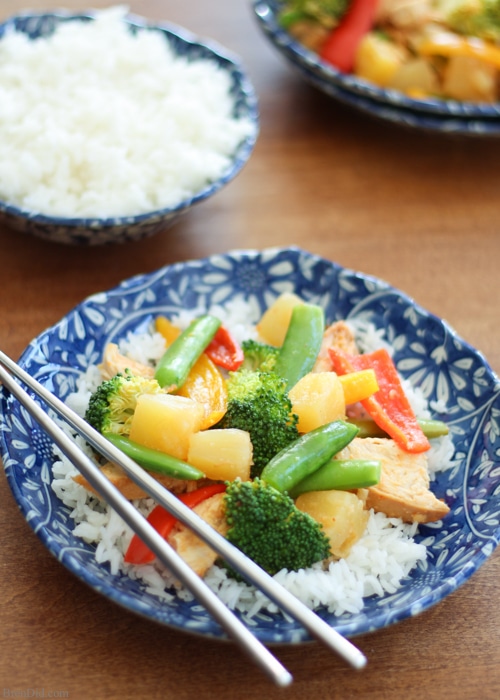 Sweet Chili Pineapple Chicken Easy Slow Cooker Meal