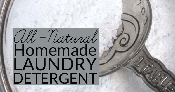 Natural Homemade Laundry Detergent Borax Free