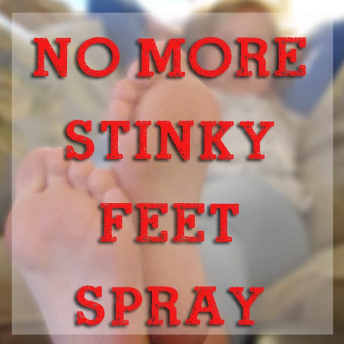 No More Stinky Feet Spray Naturally Eliminate Foot Odor Bren Did