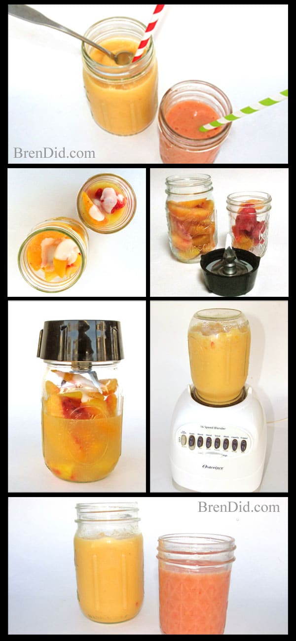 BrenDid-Smoothie-Collage: how to make a smoothie, the easy way, no blender