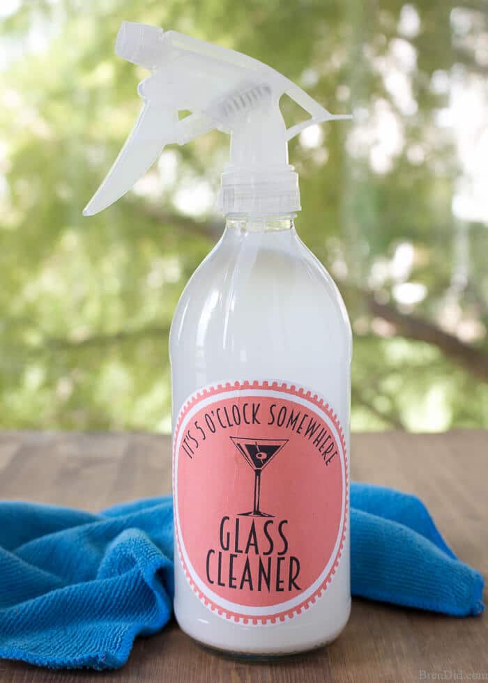 This all natural, non-toxic homemade glass cleaner is the best window cleaner you've ever used! It contains two unexpected ingredients: vodka & cornstarch.