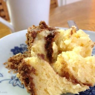 BrenDid Cinnamon Crumb Coffee Cake in a Mug - Delicious coffee cake in 5 minutes when you use your microwave.