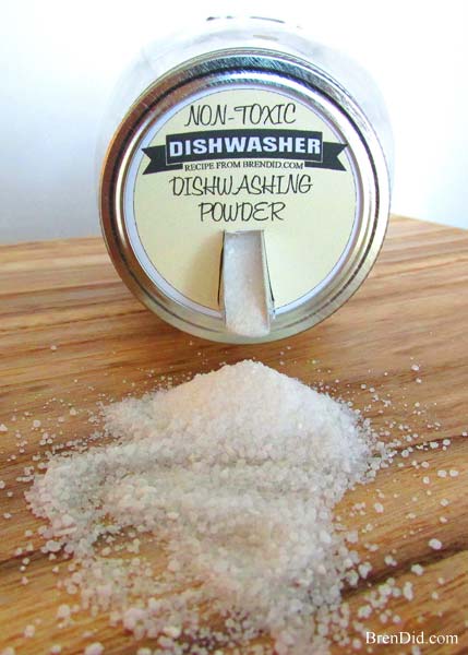 BrenDid.com Pure Non Toxic Dishwasher Powder DIY