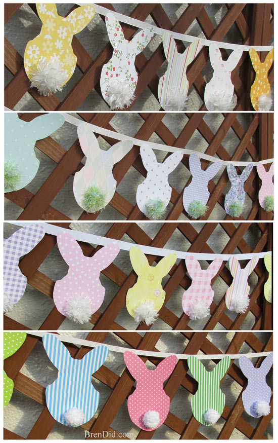 BrenDid PB Inspired Easter Bunny Banner