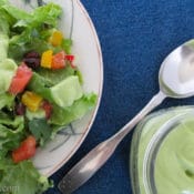 Southwest Salad with Creamy Avocado Dressing