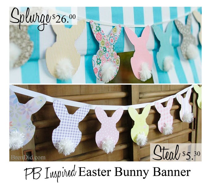 BrenDid PB Inspired Easter Bunny Banner