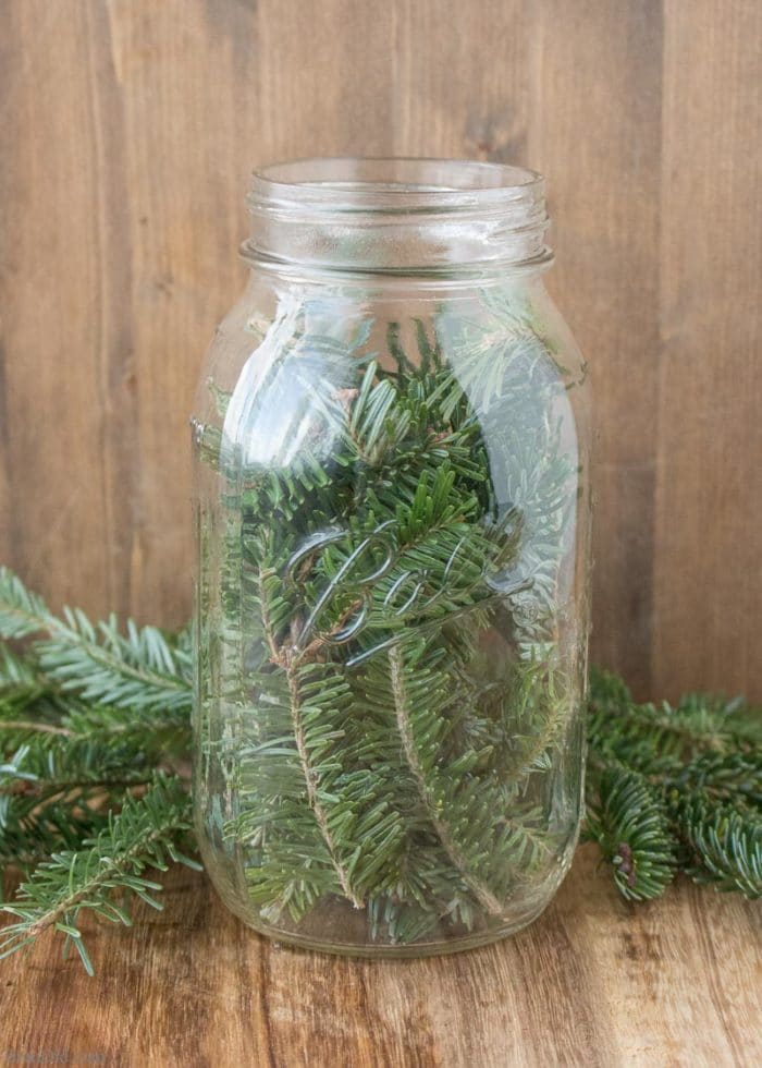 Evergreen scented vinegar for cleaning can be made with just two simple ingredients: vinegar and fresh evergreens. Learn how to make this easy pine scented cleaner today! 