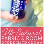 DIY Febreeze Room Refresher Spray - Easy, Non-Toxic, All-Natural room and fabric refresher spray. This easy DIY deodorizer eliminates odors all over the house.