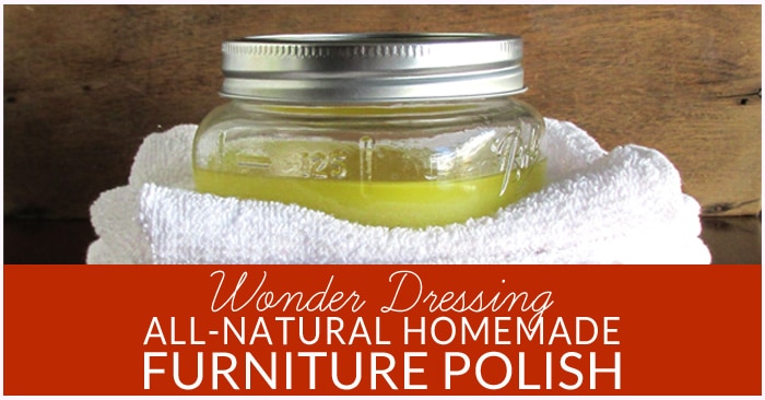 Natural Furniture Cleaner and Polish is easy to make, cost effect and works great -- the best part, it's all natural and non toxic. Try this DIY furniture polish, stainless steel polish, leather cleaner, and label remover in one! 