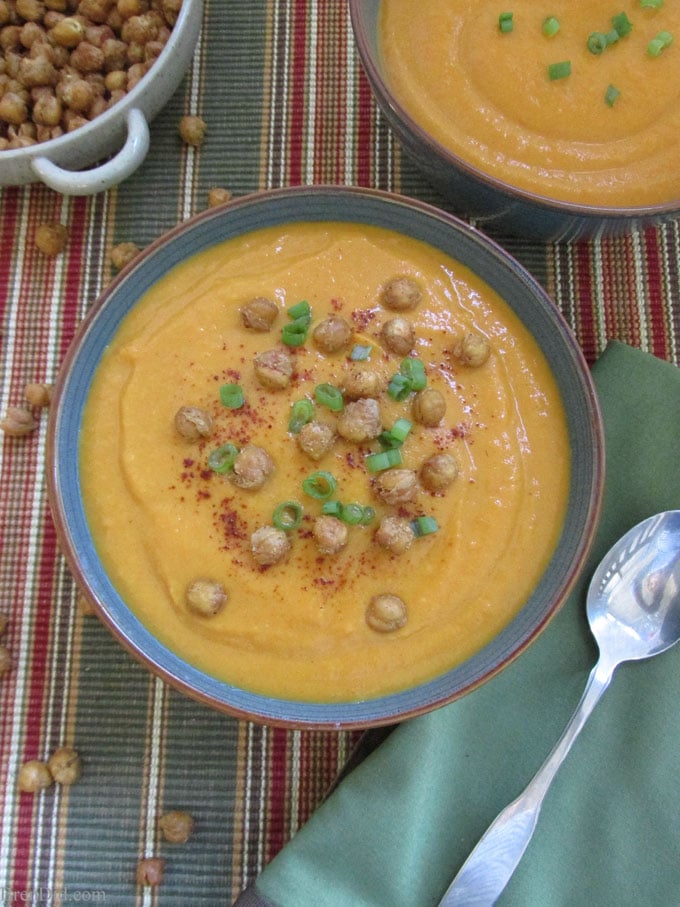 BrenDid Creamy Gingered Sweet Potato Carrot Soup 