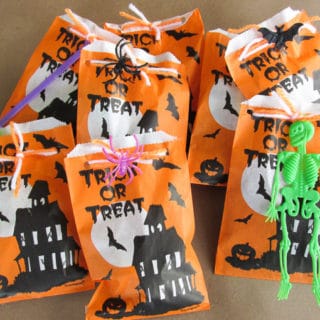 BrenDid Treat Not Trick Halloween Treat Bags Teal Pumpkin Project