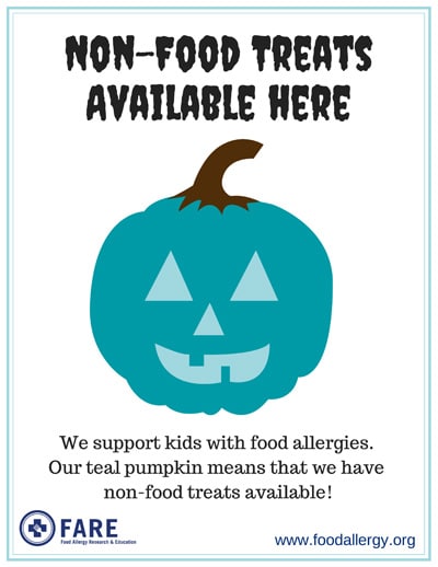 BrenDid Treat Not Trick Halloween Treat Bags Teal Pumpkin Project