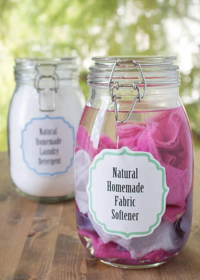 Natural Homemade Fabric Softener & Dryer Sheets - Bren Did