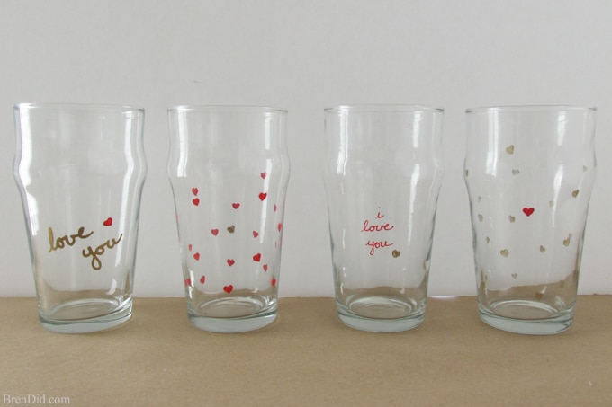 Use oil-based paint pens to make Sharpie Pint Glass in the easy tutorial. No artistic skill needed for this easy Sharpie project. Tutorial from BrenDid.com