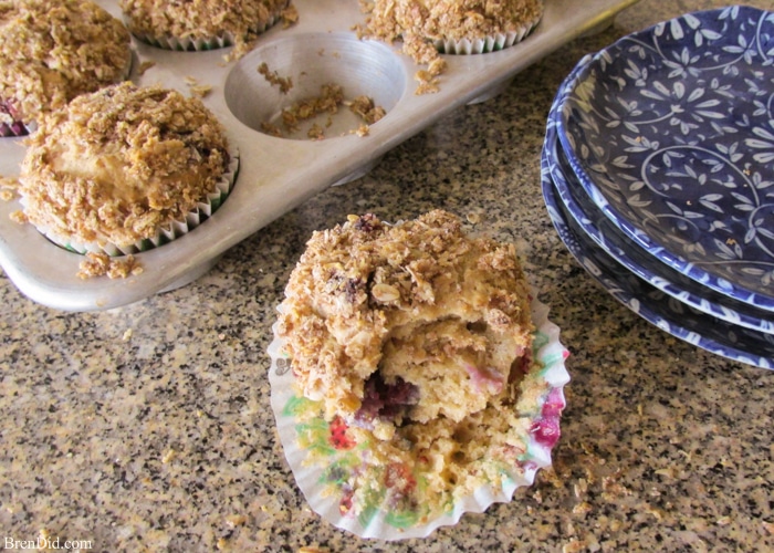 Healthy blueberry muffins