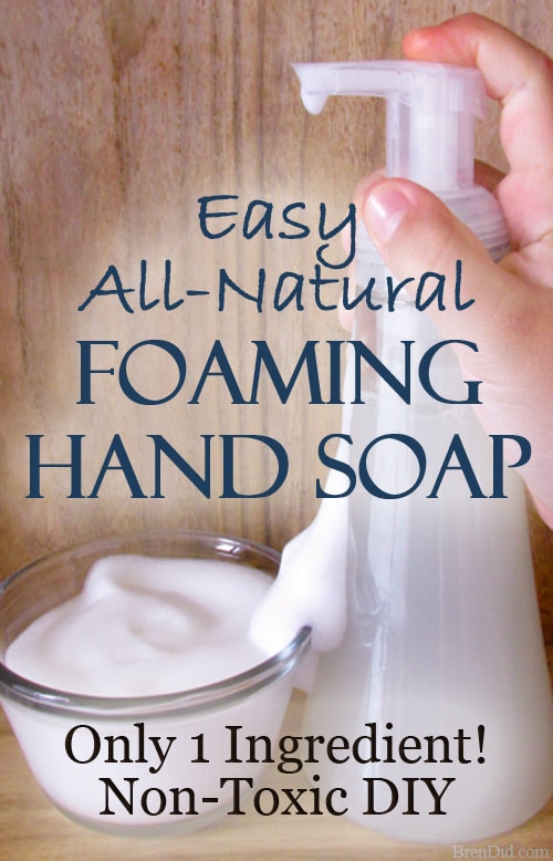 Easy All-Natural Homemade Foaming Hand Soap - Bren Did
