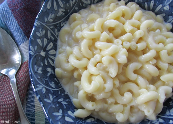 homemade mac and cheese for one