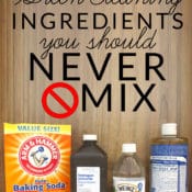 Making homemade cleaners? There are several green cleaning ingredients you should never mix. Learn to make your DIY cleaners green, clean and effective on BrenDid.com.