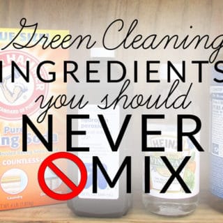 Making homemade cleaners? There are several green cleaning ingredients you should never mix. Learn to make your DIY cleaners green, clean and effective on BrenDid.com.