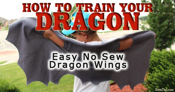 How To Train Your Dragon Diy No Sew Dragon Wings Bren Did