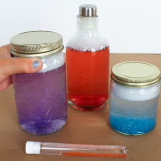 Cool Science Experiments for Kids – Get your kids interested in STEM → science, technology, engineering, and math with these easy science projects using physics and chemistry. Create a glitter tornado, shine pennies then turn them green, and catch ice on a string using supplies you have around the house. Smart is the New Cool! #free printable #STEM #lesson plan