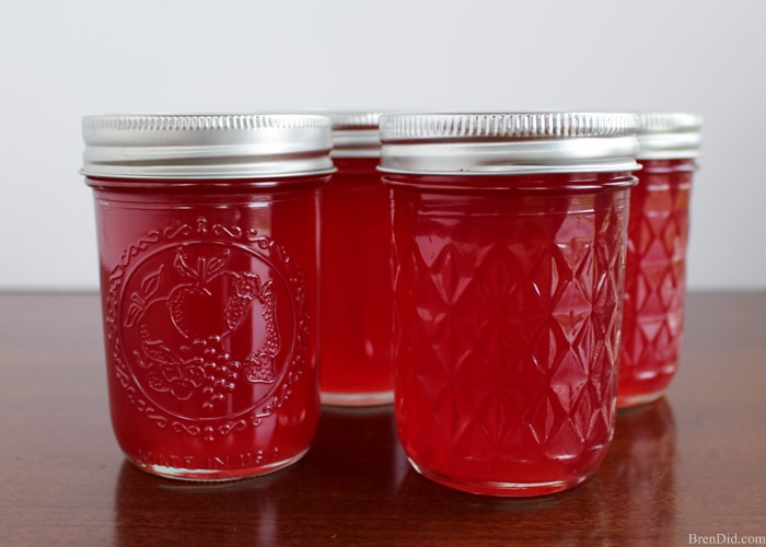 Making homemade jelly seems hard until you try it for the first time. Fresh juice, sugar and fruit pectin are all that you need. You simple stir, boil, stir, boil, and store. Enjoy preserves with no artificial colors or preservatives… just like Grandma makes!