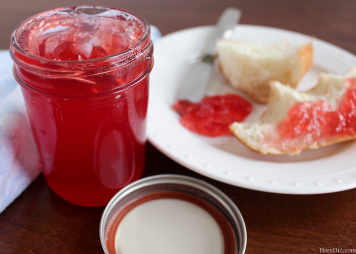 Making homemade jelly seems hard until you try it for the first time. Fresh juice, sugar and fruit pectin are all that you need. You simple stir, boil, stir, boil, and store. Enjoy preserves with no artificial colors or preservatives… just like Grandma makes!