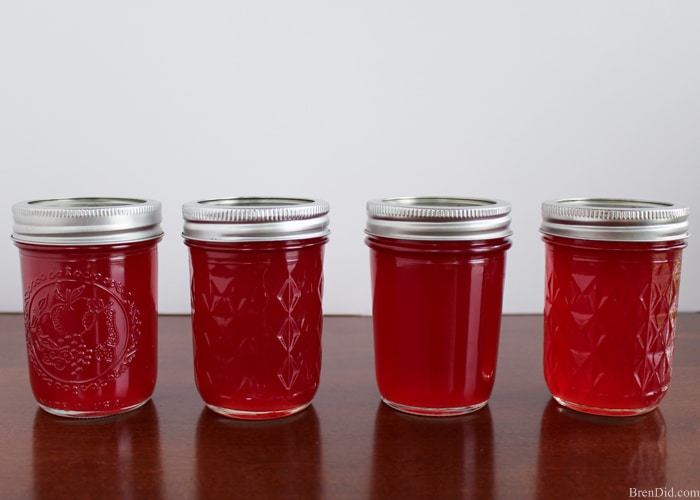 Making homemade jelly seems hard until you try it for the first time. Fresh juice, sugar and fruit pectin are all that you need. You simple stir, boil, stir, boil, and store. Enjoy preserves with no artificial colors or preservatives… just like Grandma makes!