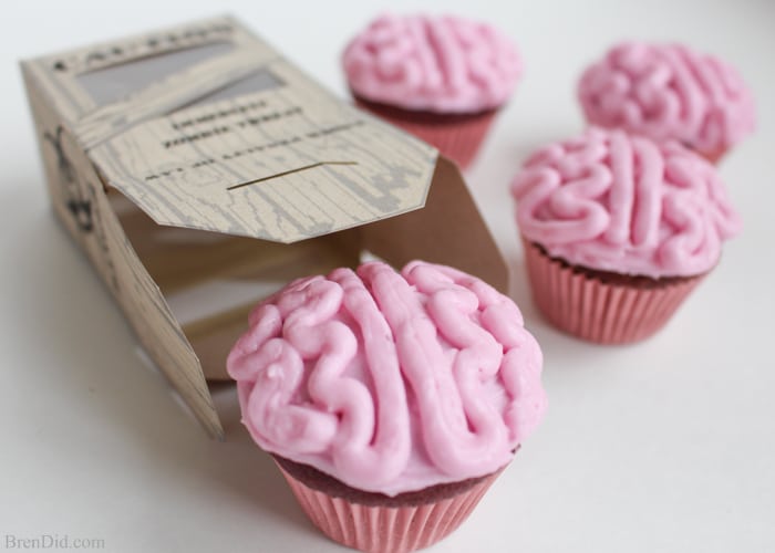 How to Make Zombie Brain Cupcakes Bren Did