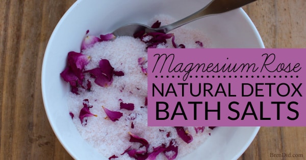 How to make Magnesium Rose Natural Detox Bath Salts