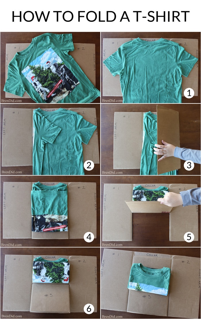 how to fold shirts so you can see them