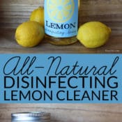 Make this two ingredient all-natural disinfecting spray to help protect your family from germs during cold and flu season.