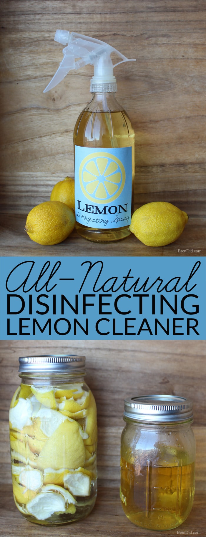 Make this two ingredient all-natural disinfecting spray to help protect your family from germs during cold and flu season.