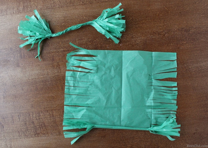 how to make tassels with tissue paper