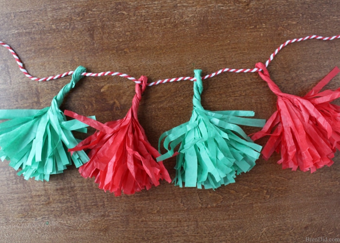 tissue paper tassels