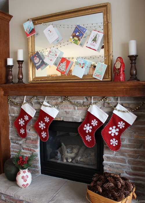 Jingle Bell Garland Christmas Card Display from Bren Did-24