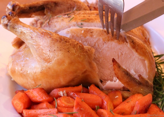 Crazy Easy Roast Chicken in the Slow Cooker - This quick and easy whole chicken recipe will become a staple in your house. It is a healthy alternative to store-bought rotisserie chicken with a wonderful flavor, crispy skin and tender meat. 