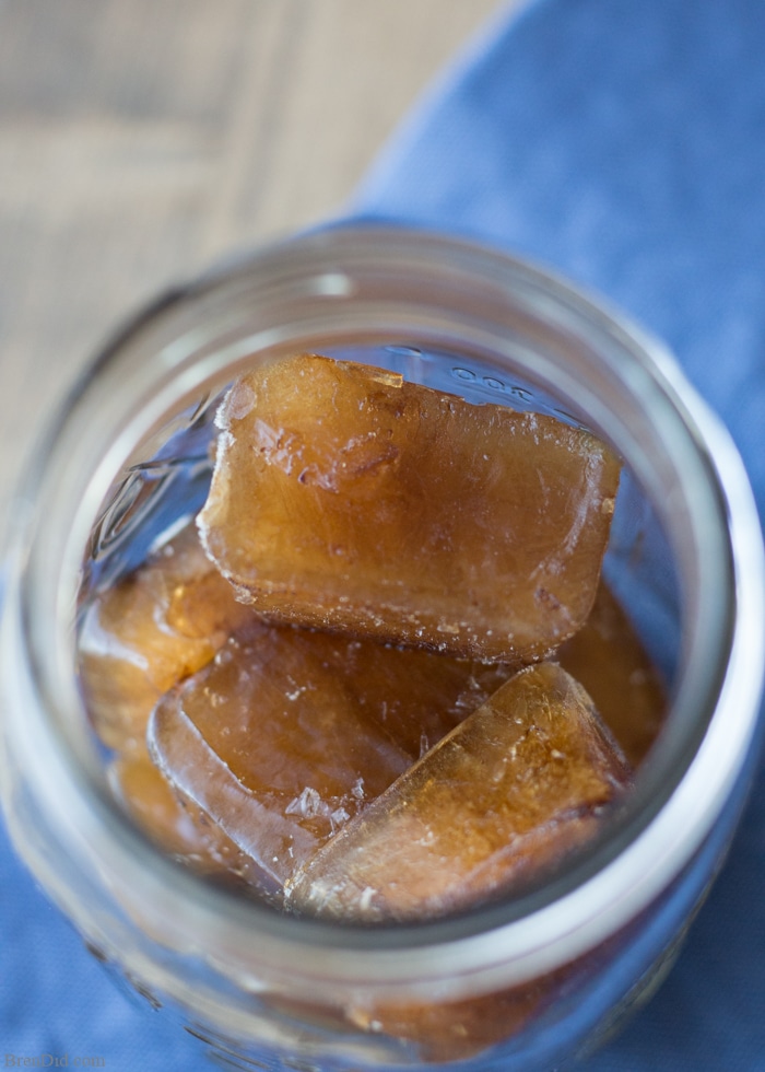 coffee ice cubes so that your iced coffee doesn't get watered down