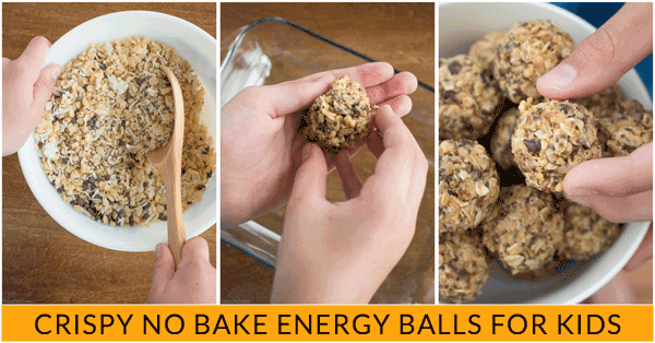 Crispy energy balls are a kid pleasing snack that is low in sugar and calories but high in iron, fiber and protein. Try this easy, no bake recipe today. My kids can’t get enough! Crispy No Bake Energy Balls Recipe