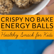 Crispy energy balls are a kid pleasing snack that is low in sugar and calories but high in iron, fiber and protein. Try this easy, no bake recipe today. My kids can’t get enough! Crispy No Bake Energy Balls Recipe