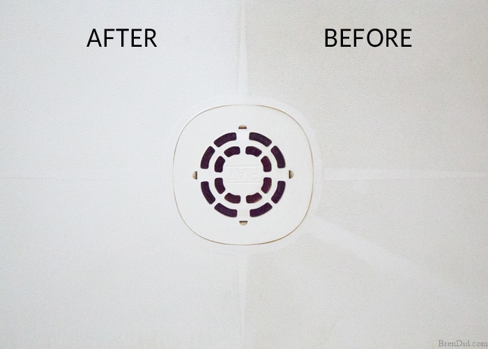 Cleaning the bathroom is no fun. Non-Toxic No Scrub Shower Cleaner magically melts soap scum, tub rings, and shower buildup with only 2 natural ingredients. Use it to clean showers, tubs, sinks and toilets. It rates an “A” on the Environmental Working Group (EWG) scale, so you can feel good about using it in your home.
