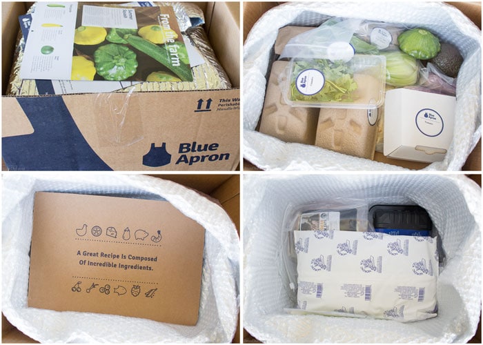 I found a way to make dinner time easier and wanted to share my experience with you. No, it’s not a chef… it’s Blue Apron! They deliver ready to cook meals to your front door. This Blue Apron review isn’t a sponsored post or a hard sell. It is my personal experience and opinions about the fresh meal delivery service.