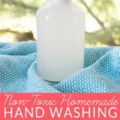 Two easy recipes for homemade dish detergent for hand washing make enough washing up liquid for 16 sinks of dishes for around $2.75 and rate an A on the Environmental Working Group (EWG) Healthy Cleaning scale. Learn two simple ways to make liquid dish detergent and get my recommendations for what you should buy to hand wash dishes.