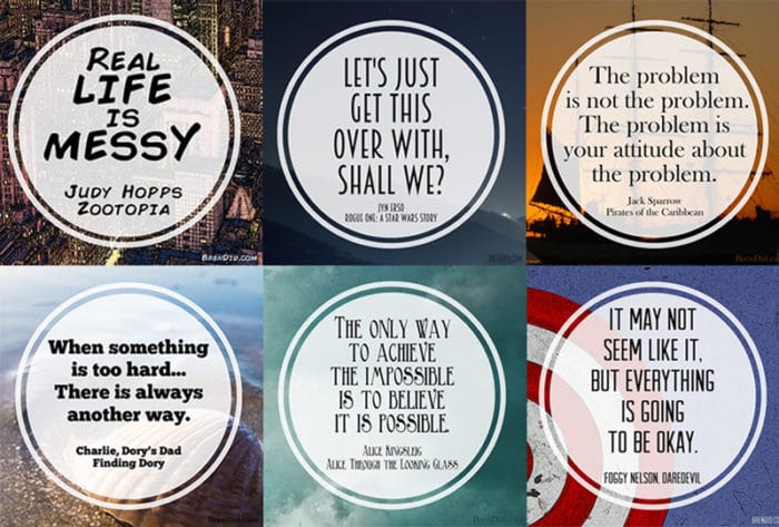 Inspiring Movie Quotes for Kids Having a Tough Day - Kids having a tough day? Show them you care with these inspiring movie quotes for kids then stream one of the movies on Netflix. Free printable Instagram images #streamteam #ad