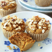 pumpkin muffins on a plate