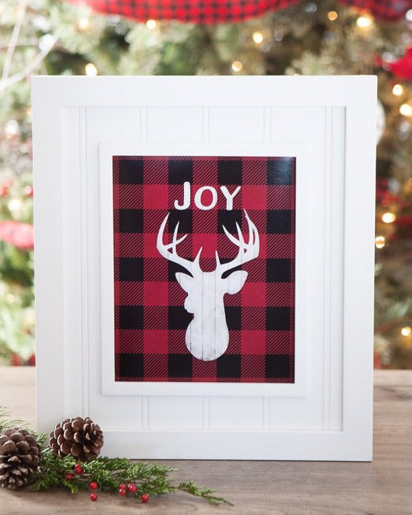 Joy reindeer printable